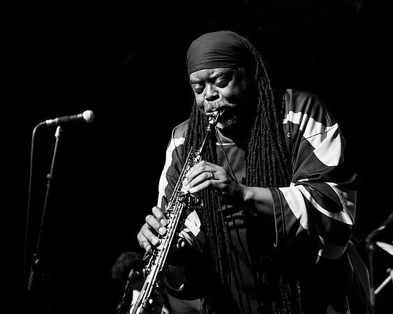 Courtney Pine 4 b&w